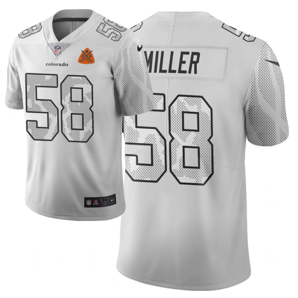 Men Nike NFL Denver Broncos #58 von miller Limited city edition white jersey